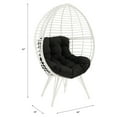 thumbnail image 6 of ACME Galzed Teardrop Patio Chair in Black and White, 6 of 6
