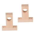 thumbnail image 4 of 2 soportes para barra de cortina, gancho portátil para colgar en el techo, práctico soporte de madera. diámetro del agujero 3cm, 4 of 9