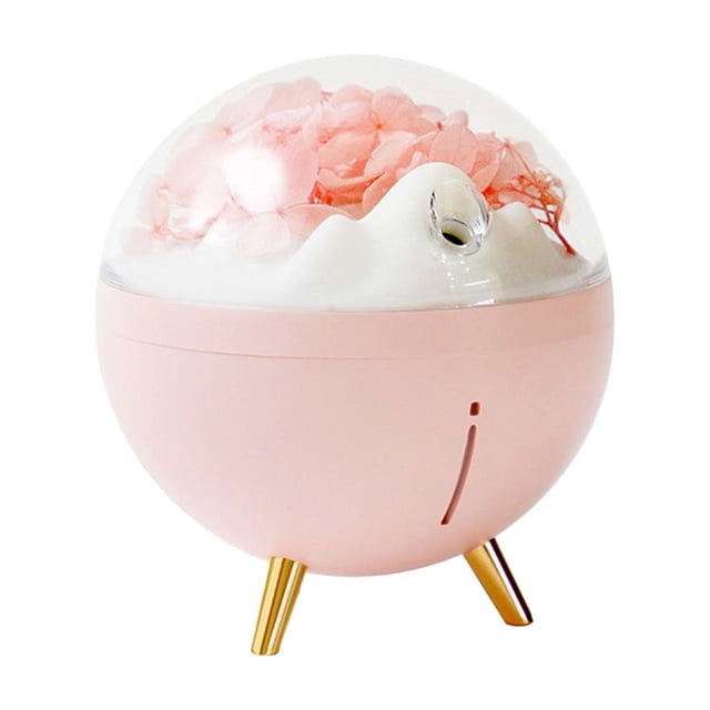Space Flower Humidifier Small Portable Color Mood Night Light Silent Two Speed Mist Humidification Skin Care Moisturizing Instrument Immortal Flower Timed Spray