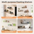 thumbnail image 6 of JessieMal 23.6 Inches Floating Book Shelves for Wall, Floating Wood Shelves for Living Room, Laundry Room, Bedroom, Office Organizer and Storage, Brown, 6 of 7