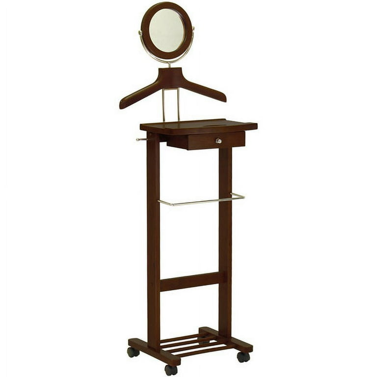 Winsome Wood Vanity Valet Stand Walnut Finish Walmart
