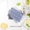 thumbnail image 4 of Juego de 2 bandejas para cubitos de hielo Tvmania de silicona con tapa, 30 cubos, 4 of 7