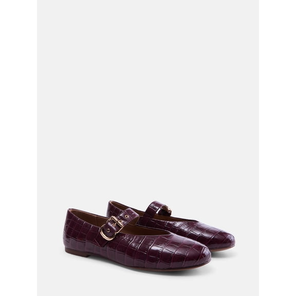 Free Assembly Women's Croco Mary Jane Flats