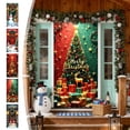 thumbnail image 7 of Christmas Door Cover Santa Claus Design, Festive Holiday Door Curtain, Durable Polyester Decor for Home Entrance, Wall, Table Party Decoration, Easy to Install for Christmas Party Decor 35 X 71 Inch, 7 of 7