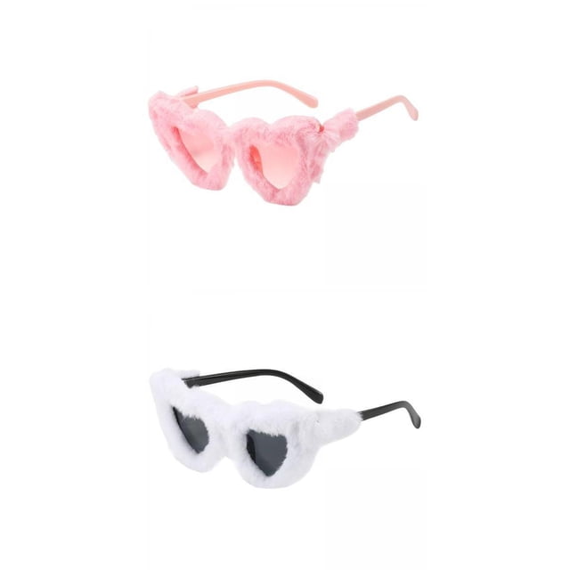 Gafas de sol de Felpa Suave Colco 2x en forma de corazón