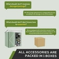 thumbnail image 2 of YODOLLA 5 x 3 ft. Outdoor Metal Steel Storage Shed with Sliding Roof & Lockable Door for Backyard, Garden,Green, 2 of 6
