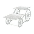 thumbnail image 3 of Tnarru 2 Tier Serving Tray 2 Layer Fruit Plate Holder Multipurpose Candy Cake Display Stand Wedding Cake Stand for Party Living Room square, 3 of 8