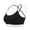 #0344-Black, variant on Women Cross Back Sports Bra Padded Built in Cups Racerback Yoga Gym Activewear for Adult Female Fitness