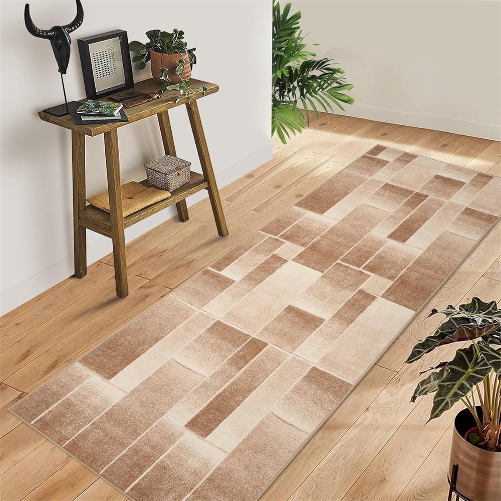 Modern Geometric Patchwork Area Rug, 2×6/5x7/ 8×10/9×12/ 10×13ft Large Rugs for Living Room, Collection Indoor Rugs for Bedroom, Throw Carpet Floor Decor for Entryway Dining Room Office Nursery