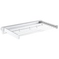 thumbnail image 4 of GROWTH TANK Foldable Clothes Drying Rack, Wall Mounted Towel Rack with 3 Hooks, Space Saver, White, 4 of 9