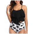 thumbnail image 1 of Gibobby Two Piece Blouson Tankini Swimsuits for Women Tummy Control Bathing Suits Modest Tankini Top with Bikini Bottom(White,L), 1 of 9