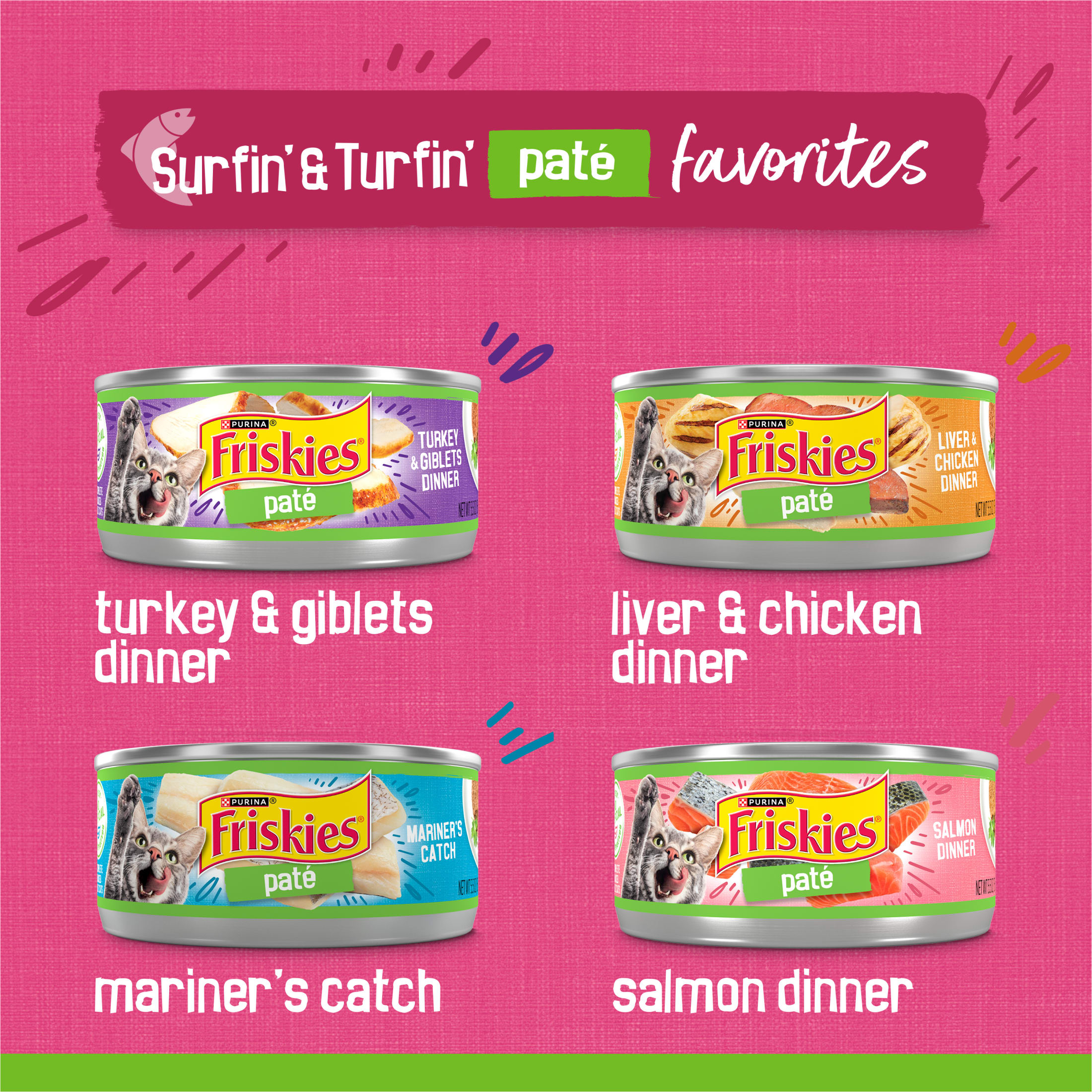 Friskies Pate Surfin' & Turfin' Variety Pack, 32 Cans photo 4