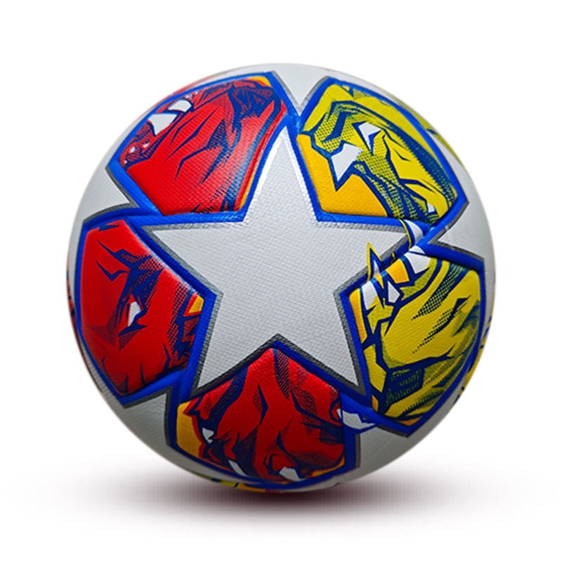 Premium Europe Cup Themed Size 5 Soccer Balls - Diverse Vibrant Colors, Ideal for Adult & Youth Players, Durable Construction for All - Weather Play