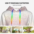 thumbnail image 4 of Wukai Glitter Light Pearl Print Womens Hoodies Fleece Sweatshirts Long Sleeve Sweaters Pullover Fall Outfits Winter Clothes-XX-Large, 4 of 7