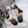 thumbnail image 5 of Fuzoiu Friendship Dragon Print Athletic Crew Socks for Men & Women,Casual Crew Socks,Above Ankle Crew Socks for Business, Casual, 5 of 6
