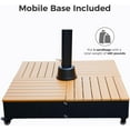 thumbnail image 5 of Grand Patio 10x13 ft Outdoor Cantilever Umbrella with Acrylic Fabric & Base & Cover for Poolside, Deck, Backyard, Black Pole, 5 of 8