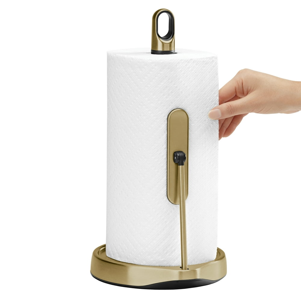 brass paper towel stand