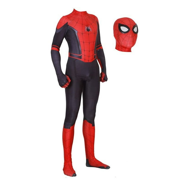 Peter Parker Adulto Niños Spider Man Lejos de Casa Cos Disfraz Spiderman Mono de Halloween Fiesta Cosplaypangjing