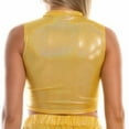 thumbnail image 3 of Aayomet Womens Workout Tops Women's Casual Basic V Neck Sleeveless Stretchy Regular Length Cami Tank Top Spaghetti Strappy Cami Tops,Yellow M, 3 of 5