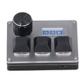 thumbnail image 1 of Custom Keyboard, Rotating Encoder 5V 1A 3 Scenario Modes Independent Key 3 Keys Small Keypad  for Daily Office Work, 1 of 7