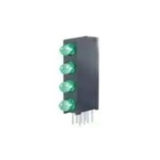 WP934SB/4GD LED Uni-Color Green Circuit Board Indicators 3mm 565nm 8Pin :RoHS