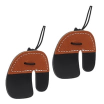 Raindrops 2pcs Portable Archery Finger Protective Tool Leather Archery Finger Guard Practice Protective Gear Recurve Bow Fingers Tab for Outdoor