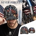 thumbnail image 6 of 9/11 25th Anniversary Patriotic Baseball Cap Honoring The Heroes American Flag Graphic Print Patriotic Dad Hat Gifts for Veterans First Responders, 6 of 6
