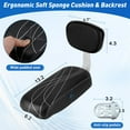 thumbnail image 5 of Bike Rear Seat Kit for Adults, Safety Carrier Bicycle Seat, Including Cushion and Backrest, Armrest Handrail, Footrests, Bell, Rear Bicycle Seat, 5 of 6