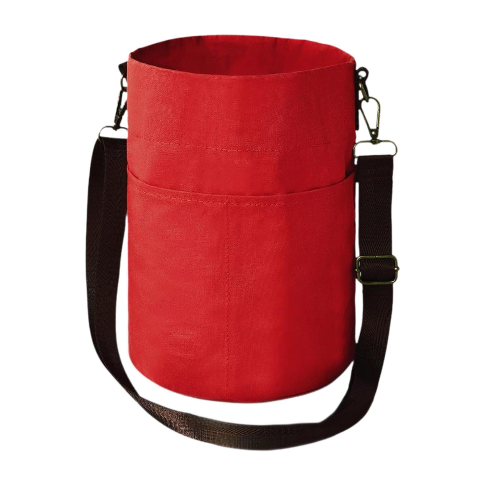 HILABEE Yarn Storage Organizer, Knitting Bag, Handbag, Knitting Tote, Sturdy Carrying Bag, Sewing Accessories, Crochet Bag, Yarn Holder Red