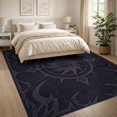 thumbnail image 3 of ODIKA 8'x10' Washable Area Rug Deep Charcoal Intricate Gothic Design Elegant Medieval Inspired Ornamental for Living Room, Under Sectional, Family , Durable, Non-Slip, 3 of 7