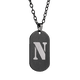 thumbnail image 2 of Collar Hombre de Inicial Letra A LUCKMAN, Acero Inoxidable Color Negro, Modelo Dylan negro UNITALLA, 2 of 7