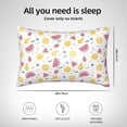 thumbnail image 5 of Rocae Watermelon And Lemon for Satin Pillowcase 20x30 Inches for Hair and Skin,Gifts for Women Men Super Soft Pillow Covers (Pillow core not included), 5 of 7