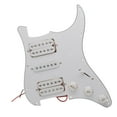 thumbnail image 3 of Guitar Pickguard, Five Way Switch, Professional Vintage Metal Pickup Bridge Set, HSH white, 3 of 9