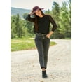 thumbnail image 4 of Signature by Levi Strauss & Co. Women's Mid Rise Slim Cuffed Jeans, 4 of 7