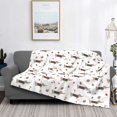 thumbnail image 2 of Yiaed Dachshund Dog Print Blanket Throw Blanket Soft Cozy Flannel Blanket for Home Bed Sofa Couch Chair-40"x30", 2 of 6