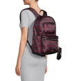 thumbnail image 2 of Madden NYC Girls Modular Zipper Backpack Burgundy Plaid, 2 of 5