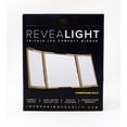 thumbnail image 1 of Impressions Vanity Co. Revealight Trifold LED Compact Mirror Champagne Gold, 1 of 2
