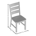 thumbnail image 5 of Furniture of America Jared Ladder Back Wood Walnut Side Chairs (Set of 2), 5 of 11