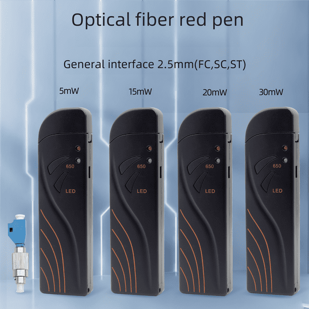 Mini bolígrafo de prueba de fibra óptica, fuente de luz roja, bolígrafo óptico, bolígrafo de prueba de fibra óptica, bolígrafo de iluminación de prueba de punto de interrupción