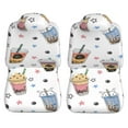 thumbnail image 3 of LAKIMCT Bubble Tea Car Seat Covers Vehicle Front Seat Covers Universal Fit Seat Protector, 3 of 9