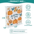 thumbnail image 3 of FORMRS 3 Ring Binder 1.5 inch with Pockets Set of 2 Clip Board 200 Sheets Capacity, Pumpkins Pattern, 3 of 8