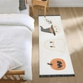 thumbnail image 3 of Yayeee Runner Rug for Bedroom 2'x6' Machine Washable Hallway Non Slip Mat, Orange Magical Halloween, 3 of 8