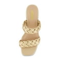 thumbnail image 5 of CUSHIONAIRE Women's Nan Two Band Braided Low Block Heel Slide Sandal +Memory Foam, 5 of 5