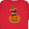 thumbnail image 4 of Inktastic Halloween Dachshund in Pumpkin Boys or Girls Long Sleeve Toddler T-Shirt, 4 of 5