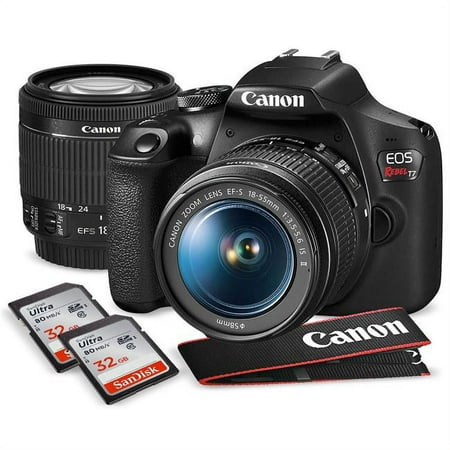Canon CANON-T7-18-55-B-KIT2586-NFBA T7 EOS Rebel DSLR Camera