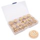 thumbnail image 5 of Botones de Madera Superficie Lisa 140 Piezas Con Caja de Almacenamiento ANGGREK Para Manualidades DIY, 5 of 8