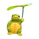 thumbnail image 3 of Estatua de animal pequeño pintada a mano, figura sosteniendo una hoja artificial, accesorio fotográfico de resina. Tortuga, 3 of 8