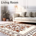 thumbnail image 2 of ODIKA 5'x7' Machine Washable Non-Slip Area Rug, Scandinavian Burst with Winter Vibes High Traffic Rug with Pad, Beige, 732806, 2 of 8