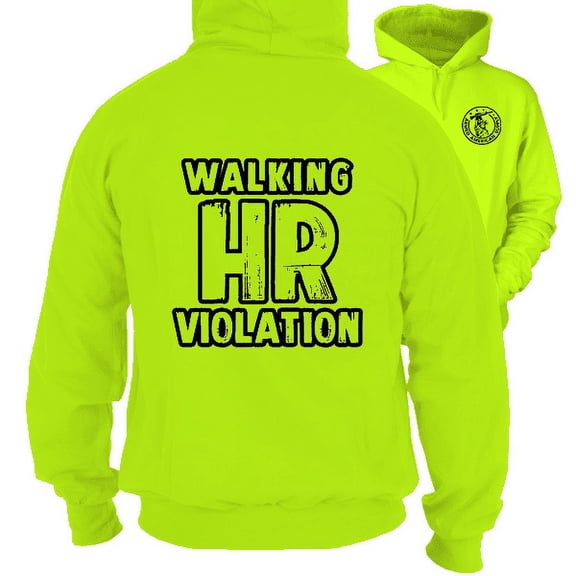 HR Violation - Safety Yellow Hi Vis Hoodie