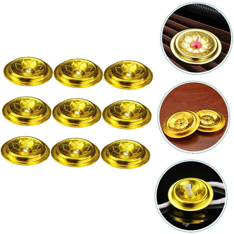 18 Pcs Oil Float Oil Lamps Floating Wick Holders for Oil Lamps Oil Lamp Wick  Holder Candle Wick Holder Oil Candle Wicks Holder Oil Wick Holders Lantern Candle  Holder Fibre-metal 